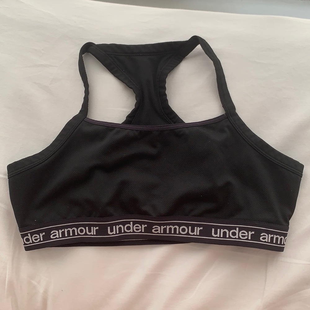 Black Under Armour Sports Bra Size Large